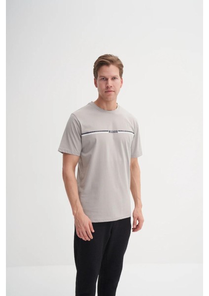 4135 Erkek Bisiklet Yaka T-Shirt