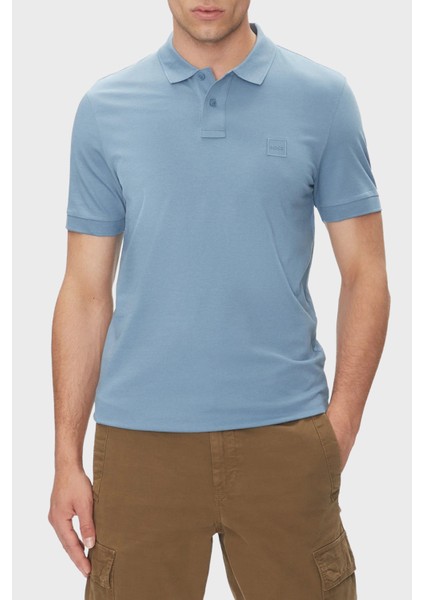 Streç Pamuklu Slim Fit Düğmeli Polo Yaka T Shirt Erkek Polo Yaka T Shirt 50507803 462