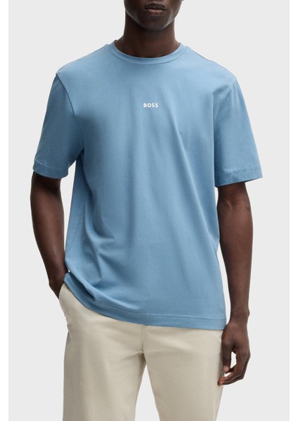 Streç Pamuklu Relaxed Fit Bisiklet Yaka T Shirt Erkek T Shirt 50473278 462