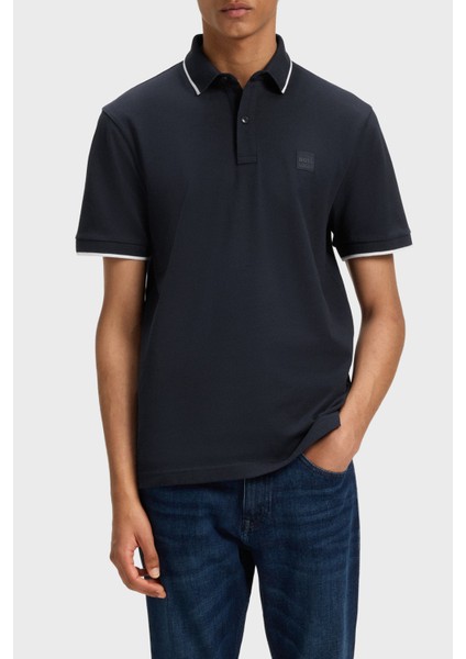 Streç Pamuklu Slim Fit Düğmeli Polo Yaka T Shirt Erkek Polo Yaka T Shirt 50507699 404