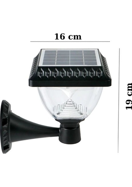 50 Watt Güneş Enerjili Solar Dekoratif Duvar Apliği