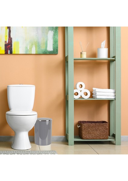 Lenox Çöp Kovası - Gri - 6 Lt