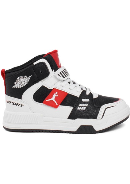 Siyah Erkek Çocuk Sneaker Kıng Uzun Filet