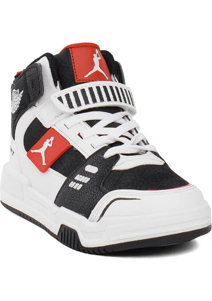 Siyah Erkek Çocuk Sneaker Kıng Uzun Filet