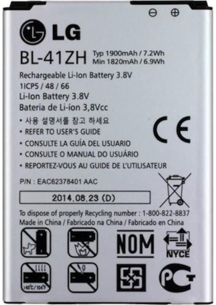Lg L Fino / Lg Leon Batarya Pil D290 BL-41ZH Senalstore