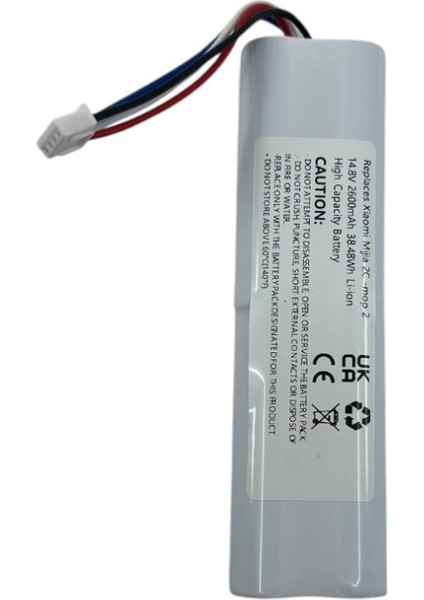 Xiaomi Mijia 2c-Mop 2 Robot Süpürge Batarya 2600mah 38.48wh 14.8v
