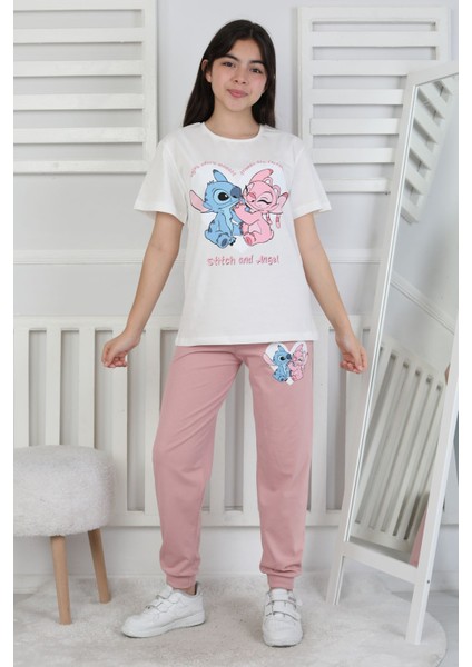 Friends Are Forewer Yazılı Kısa Kollu Kız Çocuk Pijama Takımı fiyatları