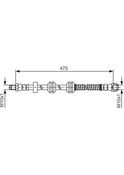 Fren Hortumu Arka Mercedes W166 X166 C292 A1664200448