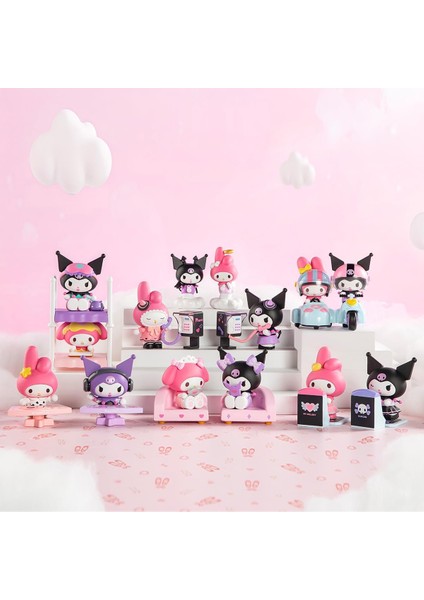 Sanrio Melody & Kuromi Figür Koleksiyonu, Blind Box 12 Parça, Sevimli Aksiyon Figürleri fiyatları