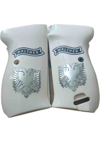 Walther P38 Pleksinden Kemikten Yapılma Logolu Kabze