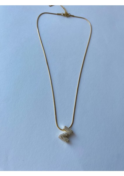 Çelik Zirkon Taşlı Harf Kolye indirimleri