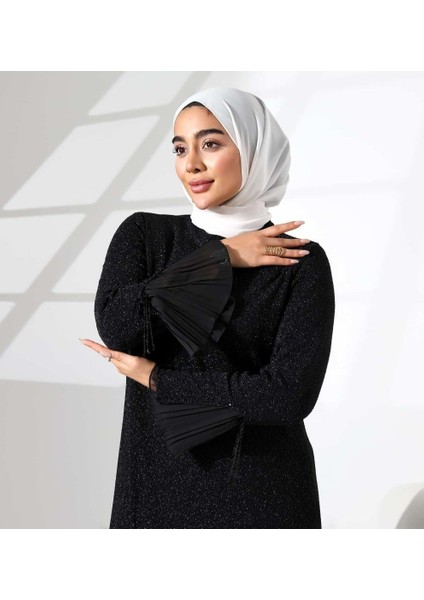 Linda Kadın Büyük Beden Simli Astarlı Anne Abiye Elbise