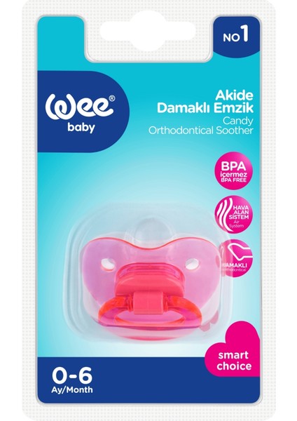 Akide Damaklı Emzik No:1 - PEMBE