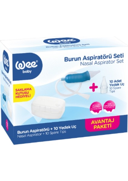 Burun Temizleyici Aspiratör Seti (10 Adet Yedek Uç)