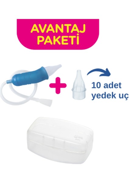 Burun Temizleyici Aspiratör Seti (10 Adet Yedek Uç)