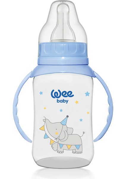 Klasik Kulplu PP Biberon 150 ml - MAVİ