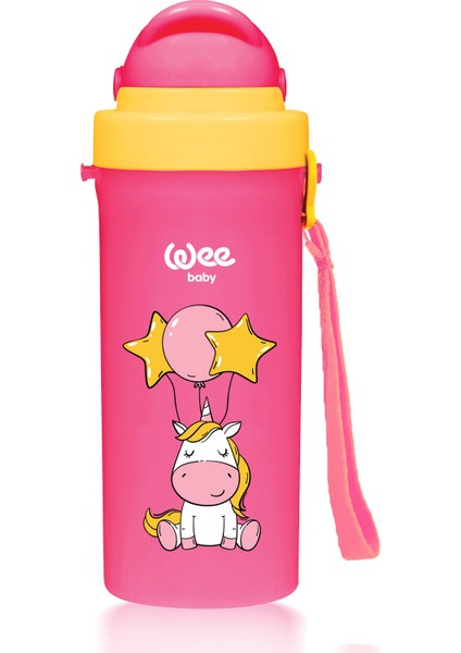 Pipetli Bardak 300 ml - PEMBE