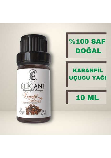 Karanfil Yağı 10ml - %100 Saf Ve Doğal - Aromaterapi, Esansiyel, Bitkisel Uçucu Yağ