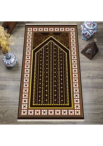 Dijital Baskılı, Yıkanabilir, Yumuşak Dokulu Çocuk ve Yetişkin Seccade S-DOT-SN-061