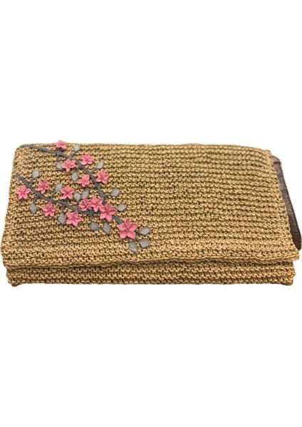 El Işi Iğne Oyası Detaylı Clutch El Çantası