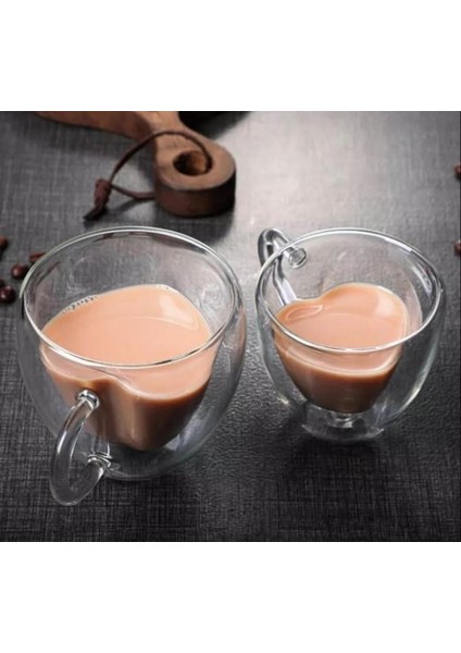 Cam Bardak Kalp Modelli