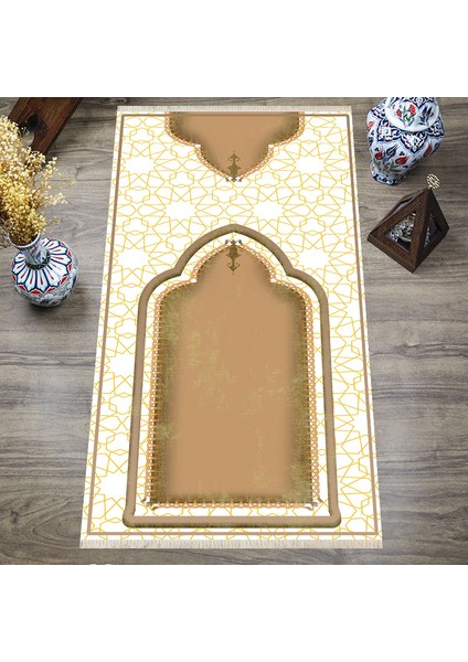 Dijital Baskılı, Yıkanabilir, Yumuşak Dokulu Çocuk ve Yetişkin Seccade S-DOT-SN-027