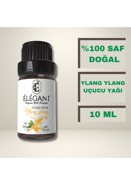 Ylang Ylang Yağı 10 ml - %100 Saf Ve Doğal - Aromaterapi, Bitkisel Uçucu Yağ