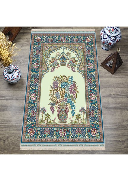 Dijital Baskılı, Yıkanabilir, Yumuşak Dokulu Çocuk ve Yetişkin Seccade S-DOT-N114-1