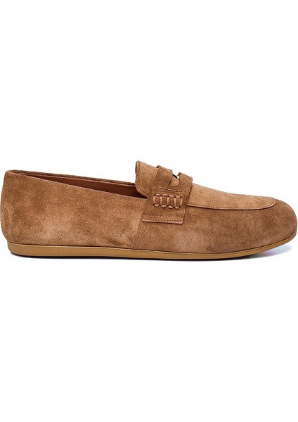Foal Koyu Hardal Süet Kadın Loafer