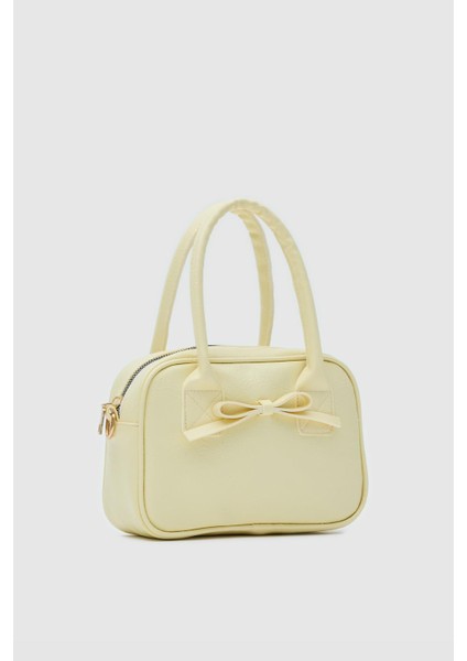 Perfect Kurdele Detaylı El ve Çapraz Çanta Sarı fiyatları
