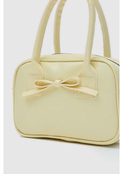 Perfect Kurdele Detaylı El ve Çapraz Çanta Sarı indirimleri