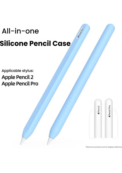 Apple Pencil (2. Nesil) Entegre Kalem Kılıfı Silikon Koruyucu Kılıf-Gök Mavisi (Yurt Dışından) indirimleri