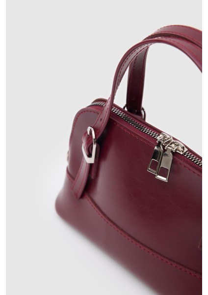 Ribbon Bordo Mini Çapraz Çanta modelleri