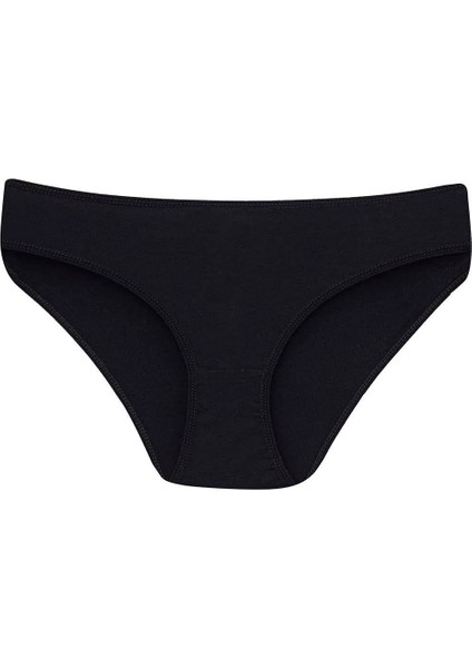 Kadın Pamuklu Slip Külot 3'lü Paket Renkli Düz Nefes Alabilir Kumaş fiyatları