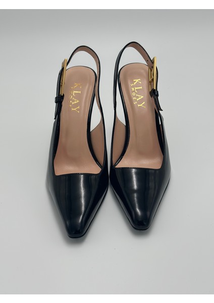 Hakiki Deri Arkası Açık Stiletto fırsatları