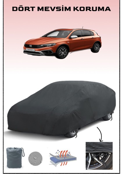 Fiat Egea Cross Branda Lüx Kalite Oto Brandası Uyumlu Araba Çadırı Hatchback