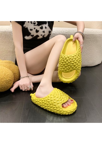 Yaz Serin Terlik Erkek ve Kadın Ev Kapalı Kaymaz Durian Terlik Banyo Dışında Giymek (Yurt Dışından)