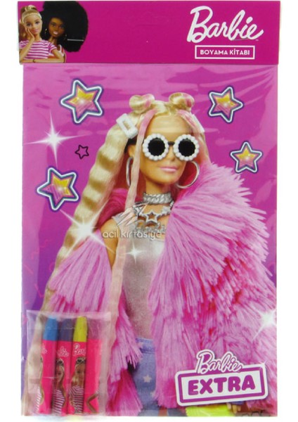 B-386 Pastel Boyalı Barbie Boyama Seti - Pembe
