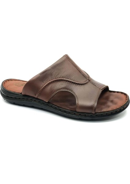 Asker 1925 %100 Hakiki Deri Erkek Full Ortapedik Terlik