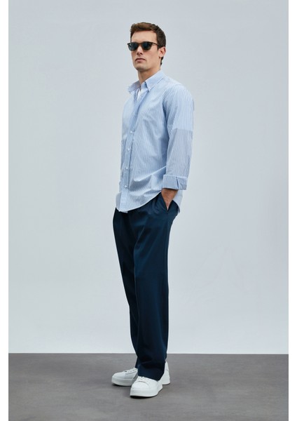 Erkek Regular Fit Charles Basic Gömlek 111010638 Mavi