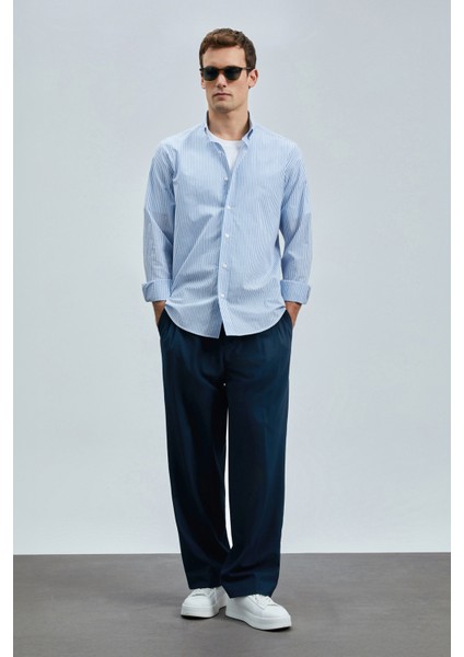 Erkek Regular Fit Charles Basic Gömlek 111010638 Mavi