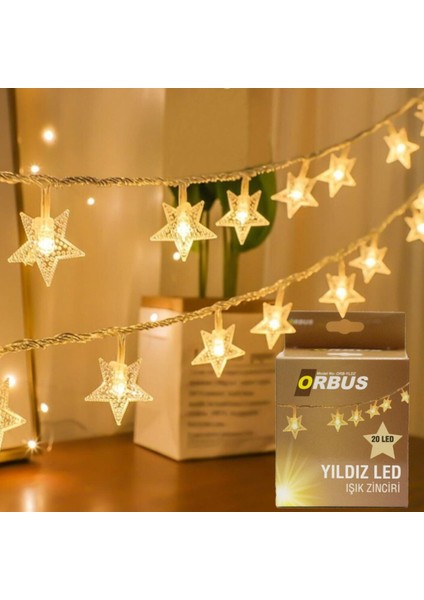 Yıldız LED Işık Zinciri - Şeffaf - 2.1 M fiyatları