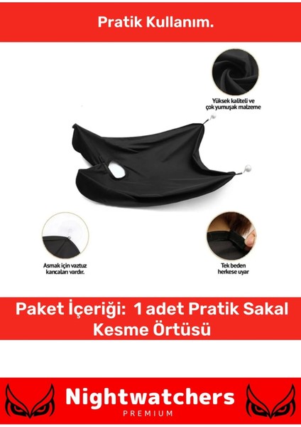 Deluxe Pratik Vakumlu Aynaya Yapıştırma Aparatlı Evde Saç Sakal Kesme Siyah Tıraş Örtüsü fırsatları