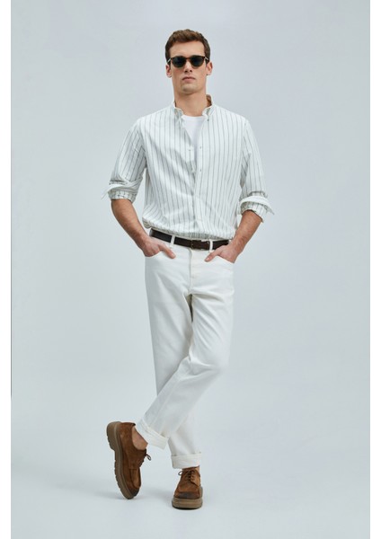 Erkek Regular Fit Nıcer Basic Gömlek 111010639 Yeşil