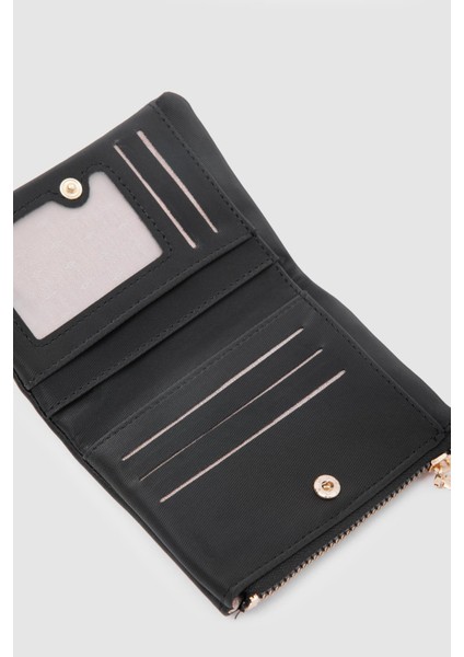 Düğmeli Kadın Cüzdan Elsa Siyah modelleri