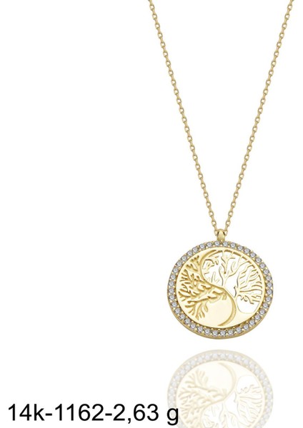 Ağaç Çok Şık 14 Ayar Altın Kolye fiyatları