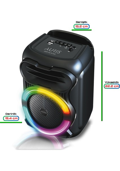 KLN160 15W 4 Inç Rgb Taşınabilir Bluetooth Hoparlör modelleri