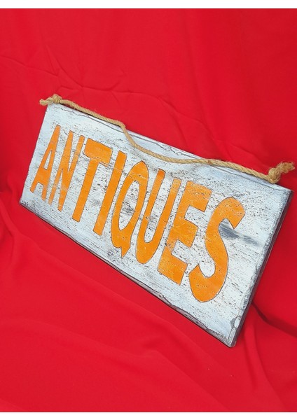 Ahşap El Yapımı Eskitme Antiques Tablo Duvar Süsü