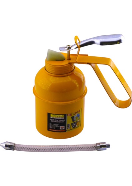 300 ml Spiralli Metal Gövdeli Yağdanlık Uçlu Yağ Pompası Araba Makine Atölye Yağdanlığı modelleri
