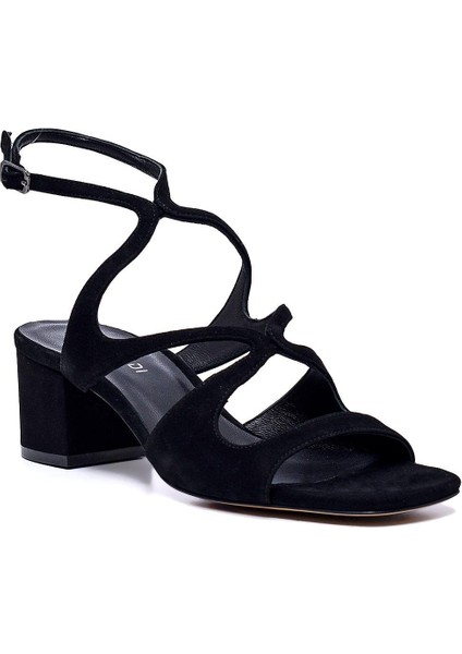 Gras Siyah Süet Kadın Topuklu Sandalet fiyatları